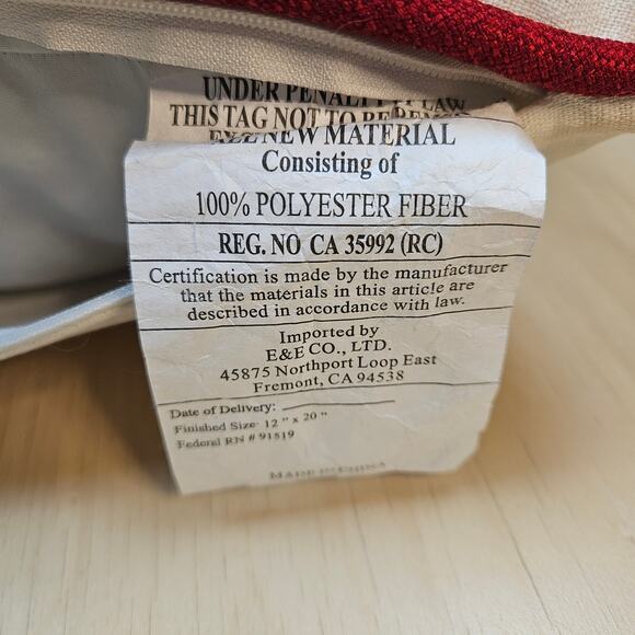 Linen Blend Lumbar Pillow Black White w/colored Floral Embroidered Birds Zipper - Picture 6 of 7